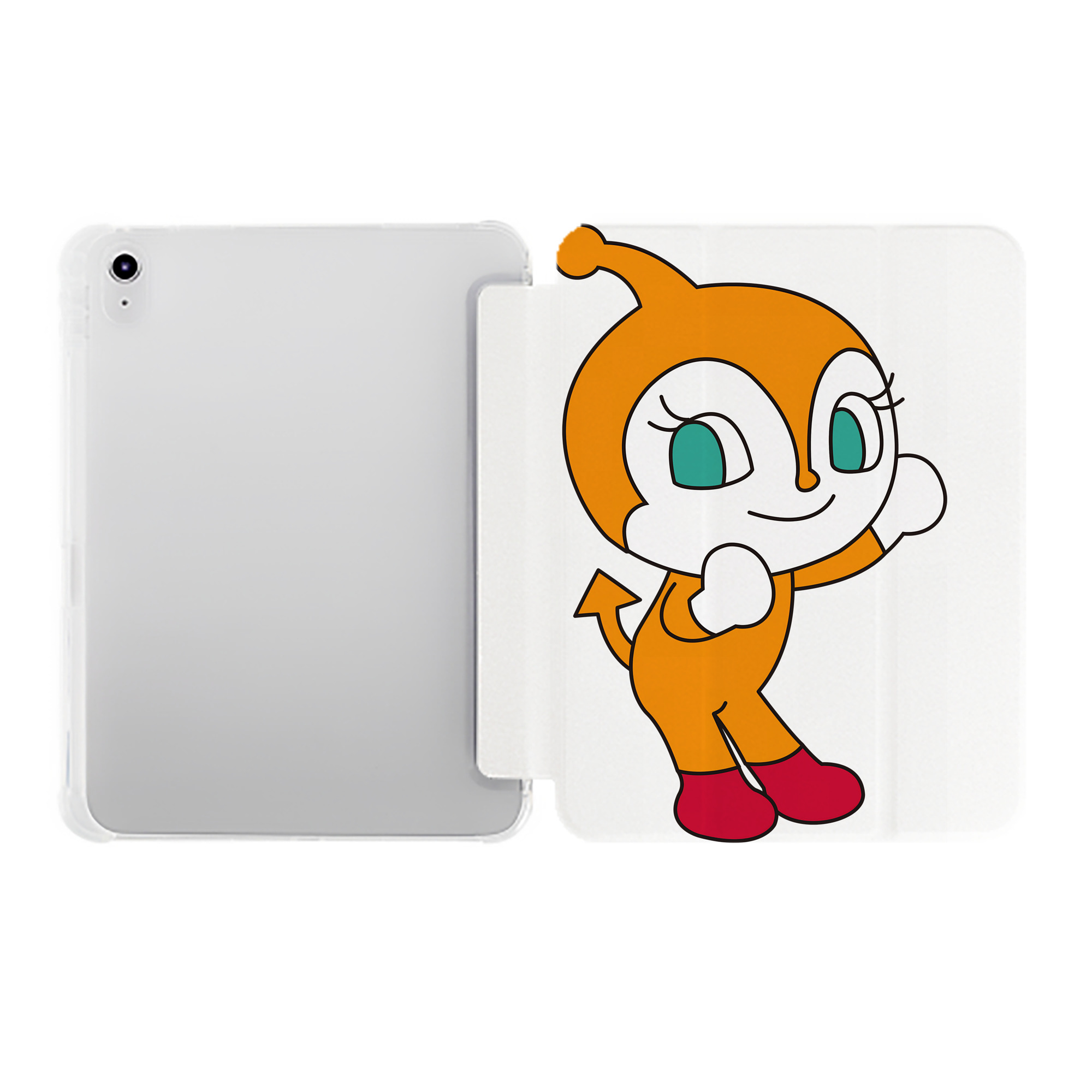 （画像用） アンパンマン Anpanman IPad ケース ペン収納付き 三つ折りスタンド PUレザー×シリコン 対応機種9.5/10.5/10.9インチ